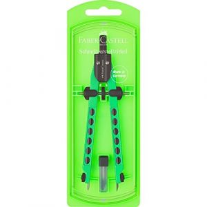Faber-Castell 174335 – Compas, Factory Fluo vert (allpremio, neuf)
