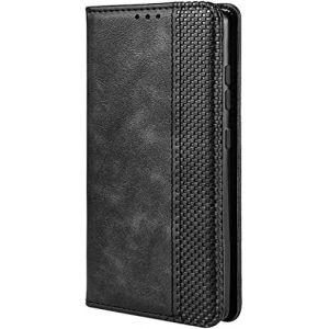 TEYYOS Housse Folio en Cuir pour Honor Magic8 Pro 5G/Magic8 Pro Coque, Premium PU/TPU Flip &Eacute;tui Portefeuille avec Fentes pour Cartes, Pochette Protector Etui Case Cover - Noir (TANYO-FR, neuf)