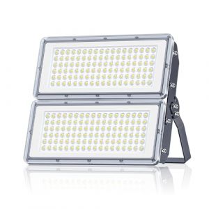 200W Projecteur LED Extérieur - 20000LM Lumineux Spot LED Extérieur avec Transformateur, Projecteur Exterieur Blanc Froid 7000k, IP67 Étanche Eclairage Exterieur pour Garage, Cour, Stade, Usines (jintenger, neuf)