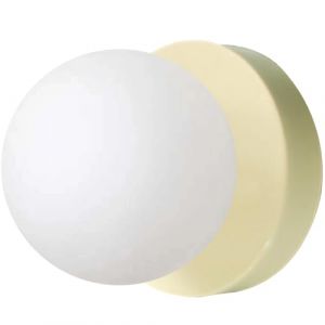 Jatwefiv Applique Murale en Verre Globe Modernes et créatives la Maison Appliques murales Murale géométrique Globe Appliques pour Cuisine Salle de Bain Couloir etc,Off White (WENHONG, neuf)