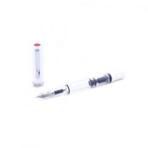 TWSBI Stylo plume blanc EF, stylo plume à piston (Pure Pens UK, neuf)