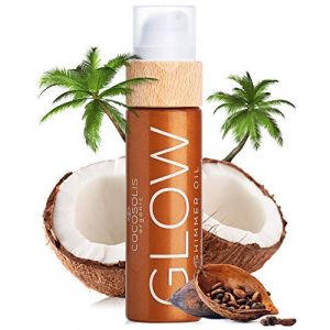 COCOSOLIS GLOW Huile &eacute;clat chatoyant - Bio oil hydratante - Huile bronzante visage et corps - Ingr&eacute;dients naturels bio - Nouveau parfum cookie (110 ml) (COCOSOLIS, neuf)