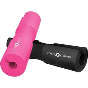 RPM Power Barbell Pad - Mousse Barre Musculation Squat, Hip Thrust Pad et protection barre musculation et manchon squat, Manchon de Barre - Accessoires de gym (Rose) (Powerspin, neuf)