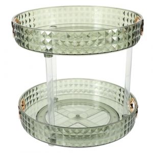 Healeved &eacute;tag&egrave;re rangement &eacute;tag&egrave;res de rangement vanity coiffeuse msata tournant la commode organisateurs de maquillage et stockage organisateur de maquillage pour la vanit&eacute; Plastique Green (Sonieg, neuf)