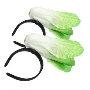 FOMIYES 2 Pièces Bandeau De Légumes Drôle Mignon 3D Bandeau De Chou Chinois Coiffure Cosplay Pour Femmes Hommes Fête Festival Accessoires De Cheveux (Family&Personal, neuf)