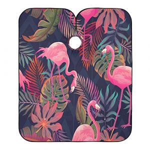 Flamant Rose En Feuille De Palmier Blouse Coiffeur Antistatique Cape De Cheveux Imperméable Robe De Coiffure Pour Barbiers Coiffeurs Barber 140X168Cm (guangzhouhongchenmaoyishanghanggerenduzi, neuf)
