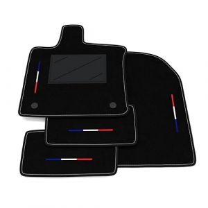 Set de Tapis de Voiture compatibles avec Renault Captur 2019-2025 | Tapis sur Mesure en Moquette, Drapeau de la France, Tapis Voiture sur Mesure (Somer Car, neuf)