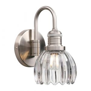 Pathson Vintage Col de Cygne Applique Murale Industriel E27 Luminaires Int&eacute;rieur Abat-jour en Verre Tulipes Lampe Murale pour Salle de bains Cuisine Miroir (Pathson (Europe), neuf)