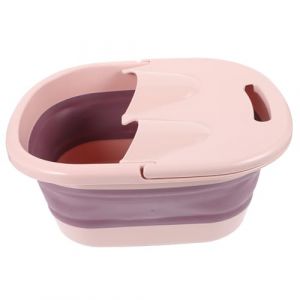 ELAYARD Seau De Massage Des Pieds Pliable Rose Granul&eacute;s Convexe, Bain De Trempage &agrave; Domicile, Stimulation Circulation Sanguine, D&eacute;tente Fatigue Pour Gar&ccedil;on Et Filles Et Adultes (Heyyii, neuf)