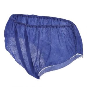 ZJchao 50 Pièces de Sous-vêtements Jetables, Ceinture élastique en Tissu Non tissé Doux, Confortable et Respirant, avec Désinfection à Haute Température, pour Voyage, Salon de (sous-vêtements bleu (salmueu, neuf)