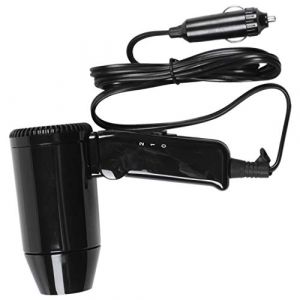 Qoekacy SÉChoir À Cheveux De Voiture Ventilateur Pliable Portatif Vent Chaud Dc12V 216W Chauffage Pour PoignÉE De Rangement Facile FenÊTre Du VÉHicule De DÉGivrage (Xiaomeishangpu, neuf)
