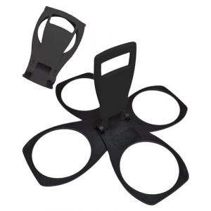 SCJJZ Support de transport pliable pour tasse,Portable,café,bière,boisson sans alcool,monture robuste,réutilisable au format de poche,Pratique et sans danger pour le transport de boissons chaudes,noir (GuangZhouAnTuTuMaoYiYouXianGongSi, neuf)