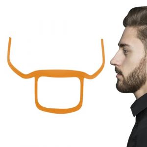 Guide de tondeuse &agrave; barbe | Pochoir pour barbe pour homme | Outil de coiffure de barbe au design incurv&eacute; pour barbe compl&egrave;te, barbe fran&ccedil;aise et bouc (fegayut, neuf)
