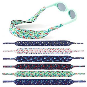 Hifot 6 Pi&egrave;ces Cordon Lunettes Enfant, Flottante Cha&icirc;nes et Cordons &agrave; Lunettes,Lunettes n&eacute;opr&egrave;ne Cordon pour Lunettes de Soleil ou de Sport pour gar&ccedil;ons et Filles (Bpeow eu, neuf)