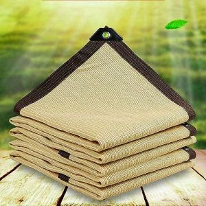 PanHuiWen Voile D'Ombrage Pergola Toile Ombrage 3x3m Filet Ombrage Toile Ombrage Ajour&eacute;E pour Serre, Poulailler, Ext&eacute;Rieur,4x5m (VimiMall, neuf)