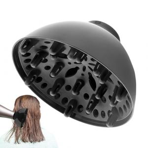 Diffuseur de cheveux - outil de salon professionnel | S&eacute;choir de cheveux attachement diffuseur | Appareils &agrave; cheveuxx r&eacute;glables | Diffuseurs &agrave; s&eacute;chage rapide pour s&eacute;choirs, poils boucl&eacute;s et ondul&eacute;s (goiert, neuf)
