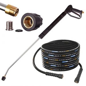Eau Chaude Pistolet 30m Tuyau 250bar DN8 Lance Buse pour &agrave; Nettoyeur Haute Pression Karcher HD HDS (Airtools24, neuf)