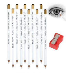 TPZORJX 10Pcs Stylo Gomme,gomme crayon,Stylo Gomme d'artiste en Bois Stylo à Dessin Stylo Gomme avec Petit Taille Crayon Gomme en Forme Stylo pour Dessiner Débutants et Artistes (Sunlaxy OU, neuf)