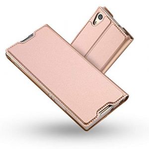 RADOO Coque Sony Xperia XA1 Ultra,Ultra Mince en Cuir PU Premium Housse &agrave; Rabat Portefeuille Coque &Eacute;tui de Protection Bumper Folio &agrave; Clapet avec [Fente pour Carte] pour Sony Xperia XA1 Ultra (Rose) (Radoo EU Direct Store, neuf)
