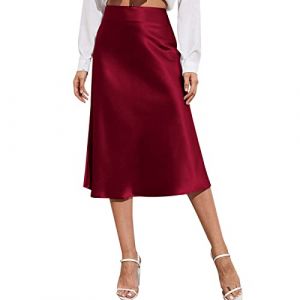 Générique Jupon Femme Longue Jupon sous Robe Antistatique en Dentelle Demi-Jupe Modal Lingerie sous-vêtements Jupes de Robes Doux XS-XL (upperfeel, neuf)