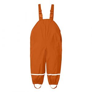 Generisch Combinaison de pluie pour enfant garçon - Coupe-vent - Imperméable - En nylon - Idéal pour les pantalons de ski décontractés pour bébé - 74, Orange, 1-3 ans (⭐⭐⭐⭐⭐GuoWeiJin, neuf)