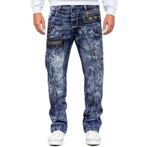 KOSMO LUPO Herren Jeans KM012 Blau W38/L34 (bans24, neuf)
