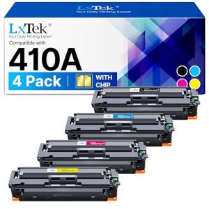 LxTek 410A 410X Toner 410A CF410A CF410X CF411A CF412A CF413A Compatible avec HP 410A Toner 410A 410X pour HP Color Laserjet Pro MFP M477fdw Toner M377dw Toner M477fdn Imprimante CF411X CF412X CF441X (SIA Elita Baltic, neuf)