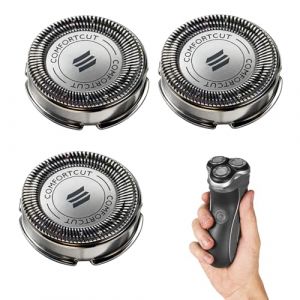 tiyiyok 3 Pi&egrave;ces SH30/50 T&ecirc;te de Rasoir Compatible avec Philips Series 5000/4000/3000/2000/1000/500, T&ecirc;tes de Rasoir Remplacement, Syst&egrave;me Rotatif &agrave; 360&deg;, Accessoires pour Rasoir (leiyangshifangjiaodianzishangwuyouxiangongsi, neuf)