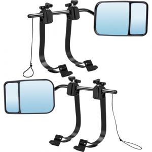 CICMOD Rétroviseur Caravane, Convexe Rétroviseur Extérieur, Universel Extension Rétroviseurs Double Rétroviseurs RéGlable pour Camping-car RV - 1 Paire (XMTIKO DIRECT, neuf)