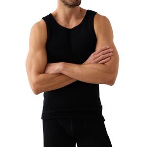 DILLING D&eacute;bardeur en Laine m&eacute;rinos pour Homme Noir M (Dilling-Underwear, neuf)