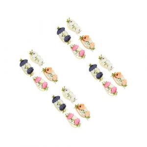 DEARMAMY 4 Ensembles Bandeau En Nylon Pour Enfants Bandeaux Pour Bébé Accessoires De Cheveux Bébé Fille Fleur Bébé Bandeau Accessoire Photo Bébé Décoration De Cheveux De Bébé 4 Pièces * 4 (Telinei, neuf)