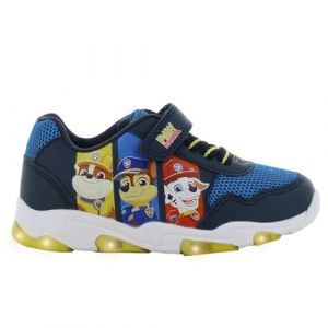 Paw Patrol Chaussures pour enfant avec lumière de 2 à 6 ans, chaussures lumineuses LED pour garçons et filles avec motif Chase et Marshall, baskets idéales pour l'école et les loisirs, Bleu foncé bleu (Leomil NV, neuf)