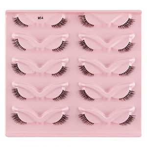 Lot de 5 paires de faux cils denses longs et épais - Œil russe (J, taille unique) (ZhuZhouYuZiNanShangMao, neuf)
