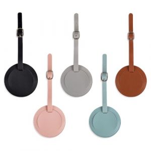 JEYORZY Lot de 5 Etiquette Valise Voyage Avion,Etiquette Bagage en PU Cuir,Avec Carte pour Informations Personnelles,&eacute;tiquettes de Bagages pour Hommes et Femmes, Valises, Sacs de Voyage (Wacicy EU, neuf)