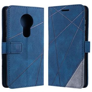 Vankii Coque pour Nokia 7.2 / Nokia 6.2, Rabat Portefeuille de Protection Cuir PU Etui, Slim Silicone TPU Bumper Magnétique Housse, Flip Porte Cartes avec Fonction Support Cover Antichoc Case (Bleu) (Vankii EU Store, neuf)