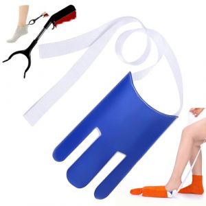 Enfile Chaussettes et clip de 30 cm, Aide &agrave; l&rsquo;Enfilage pour Personnes &Acirc;g&eacute;es et &agrave; Mobilit&eacute; R&eacute;duite, enfile chaussettes pour personne agee, Facilite l&rsquo;Enfilage des Chaussettes sans Se Pencher (LILIAC BEAUTIFUL BLACK S.R.L., neuf)