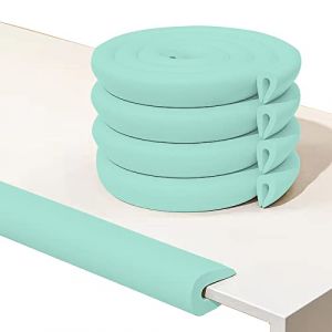 Protections de Bords en Forme de U pour Table Basse en Verre, Bande de Protection Contre Les Bébés, Protection d'angle pour Enfants, Convient pour Meubles de Bureau (Ronde(Vert Type U)) (Fozobaiyang, neuf)