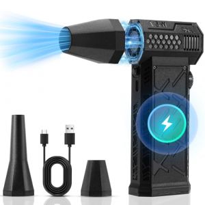 LYtech Souffleur Air Comprimé 130000 TR/Min de Pulvérisation d’Air Comprimé Souffleur PC Dépoussiérants Électrique Plumeau Air Comprimé, Vitesse Continue, pour Nettoyage Clavier, Voiture, Maison (Rainbow185, neuf)