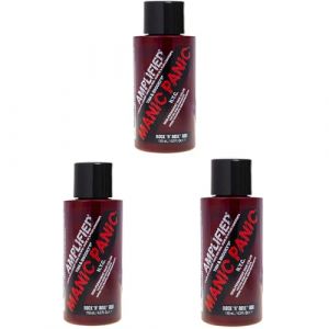 Manic Panic Rock N Roll Crème Amplifiée, Vegan, Sans cruauté, Teinture Capillaire Semi Permanente 3 x 118ml (Solretail LTD, neuf)
