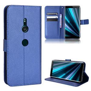 Coque Cuir pour Sony Xperia XZ3 Coque Housse Etui Cover,Coque pour Sony Xperia XZ3 H9436 H8416 H9493 Coque Etui en Cuir PU pour t&eacute;l&eacute;phone Portable Blue (Jielangxin, neuf)