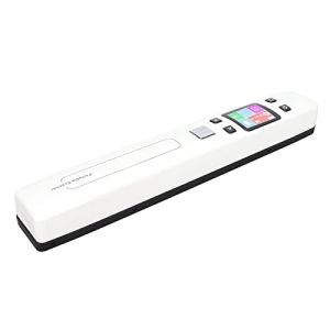 Scanner Portable, Scanner de Documents WiFi Jusqu'&agrave; 4 A Taille de Papier 300 600 1050 DPI Mode Couleur Monochromatique Logiciel OCR &eacute;cran Tactile LCD pour Num&eacute;riser des Documents, des(Blanc) (Luccxx, neuf)