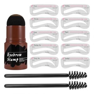 Kit de pochoirs &agrave; sourcils &ndash; 5 g &ndash; Motif de beaut&eacute; r&eacute;glable &ndash; Mod&egrave;le souple et flexible &ndash; Forme naturelle de l'arche &ndash; Contour des cheveux pour aide &ndash; 10 pochoirs &agrave; sourcils imperm&eacute;ables pour femmes (juchenn, neuf)