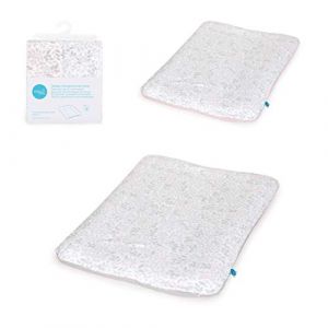 Ceba Baby Housse pour matelas &agrave; langer &ndash; Lot de 2 housses de matelas &agrave; langer &ndash; Housse pour matelas &agrave; langer souple de taille 50 x 70 cm avec fermeture &eacute;clair &ndash; Jersey de coton extra &eacute;pais &ndash; Feuilles (Clikeaze FR, neuf)