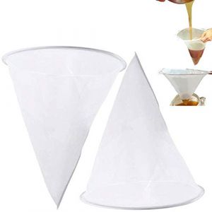 Xinlie Filtre &Agrave; Miel Miel Apiculture Filtrer Filtrer Filet De Fibre Nylon Filtre Passoire Miel Filtre Net &eacute;cran Apiary &eacute;quipement Apiculture Outils pour Traitement de Miel d'extraction et Filtre(2PCS) (Xinlie, neuf)