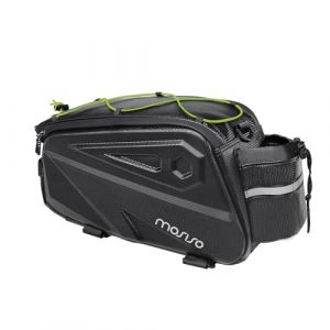 MOSISO Sac à Vélo Hydrofuge Arrière, 14L EVA pour VTT/Montagne, Sacoche Vélo Porte Bagage Arriere Sellette Main avec Bandoulière, Sac de Transport Vél,Lime Green (Mosiso FR, neuf)