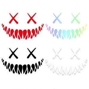 NHQZ 1 Pièces Autocollants De Voiture Avec Imitation Œil De Chat Autocollant Réfléchissant,Autocollant Casque Moto Convient Aux Voitures,Motos,Casques,Stickers Voiture Tuning (NHQZ, neuf)