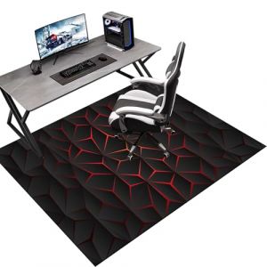 Tapis protège Sol, Gaming Tapis de Chaise pour Les Chaises de Jeu ou de Bureau, 180 x 230 cm Tapis antidérapant sous Chaise de Bureau, Protège Les Sols, Planchers, Parquets, pour Gaming et Le Travail (Tkuhknag, neuf)