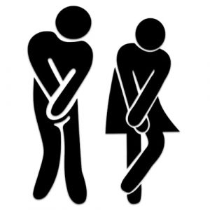 Lot de 2 Plaque de Toilette, Panneau WC Adhesif Stickers Homme Femme WC Signal&eacute;tique pour Portes Signe de Porte Salle de Bain Plaques de Porte pour Toilette Restaurant Publique H&ocirc;tel Caf&eacute;t&eacute;ria (RuiChaoXiYi, neuf)