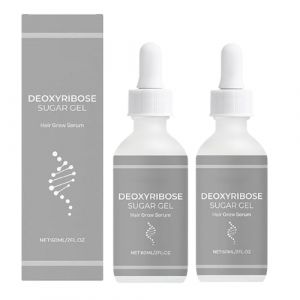 Deoxyribose Sugar Gel Hair Grow Serums, Lot de 2 Gel Épaississant Doux pour Cheveux, Huile de Soin Capillaire Fortifiante Au Sucre Deoxy Ribose, Huile de Croissance des Cheveux du Cuir Chevelu (60ml) (haerbintonglinshangmao, neuf)