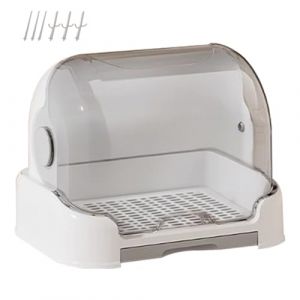 Bo&icirc;te De Rangement Pour Biberon 31,5x25.5x25cm Egouttoir Biberon Bebe Avec Couvercle Rangement Pour Bouteilles Antipoussi&egrave;re Avec Bac D'&eacute;gouttage Amovible Usage Quotidien Voyage Comptoir Armoire Mais (liangzhiqianG, neuf)